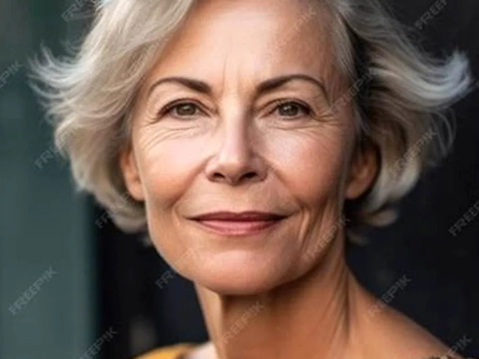 A confident woman in her early fifties standing in natural light, representing women researching estradiol therapy
